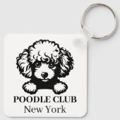 Poodle Custom Club Thema sleutelhanger (Achterkant)