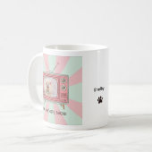 Poodle custom photo mug personalized dog mom  koffiemok (Voorkant links)