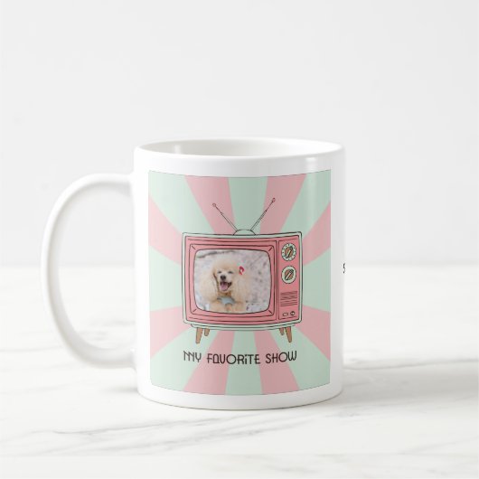 Poodle custom photo mug personalized dog mom  koffiemok (Links)