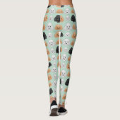 Poodle Cute Hond Liefhebber Patroon Leggings (Achterkant)