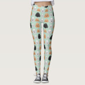 Poodle Cute Hond Liefhebber Patroon Leggings (Voorkant)
