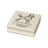 Poodle cute hond rubberstempel (Stempel)