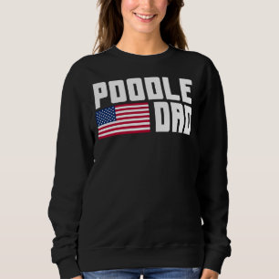 Poodle Dad American Flag Trui