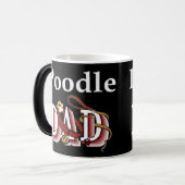 Poodle Dad Gifts Magische Mok (Voorkant links)
