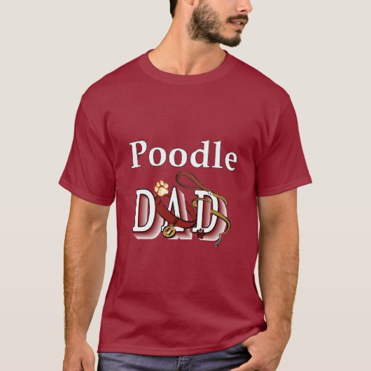 Poodle Dad Gifts T-shirt (Voorkant)