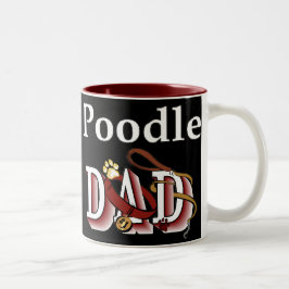 Poodle Dad Gifts Tweekleurige Koffiemok