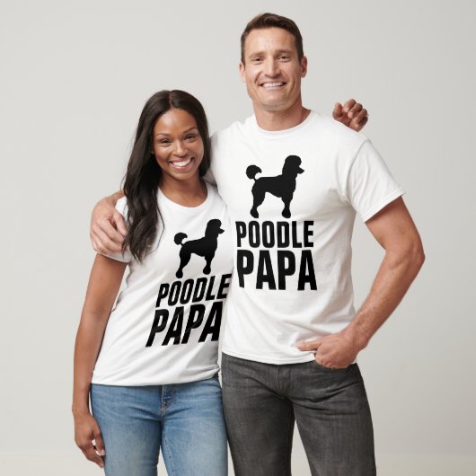 POODLE DAD PAPA T-shirts (Unisex)