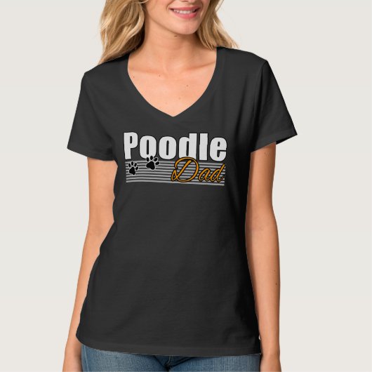 POODLE DAD T-SHIRT (Voorkant)