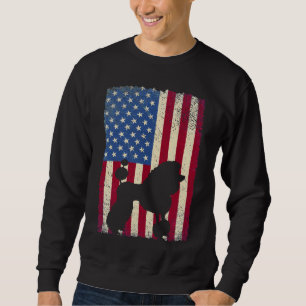 Poodle Dog American Flag Funny Dog Lover Gifts Trui