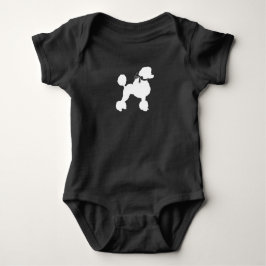 Poodle Dog Baby shower Puppy Gray Geslacht Neutraa Romper