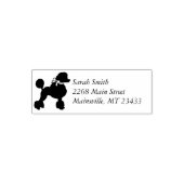 Poodle Dog Baby shower Puppy Gray Geslacht Neutraa Zelfinktende Stempel (Design)