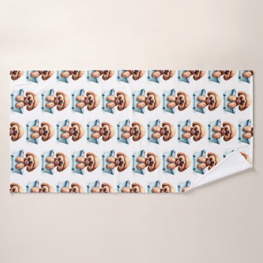 Poodle Dog Badhanddoek (Badhanddoek)