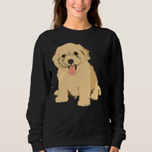 Poodle Dog Black Capulus Trui (Voorkant)