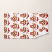 Poodle Dog Breed Christmas Stars Handdoek (Handdoek)