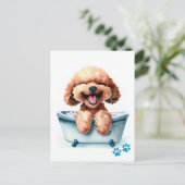 Poodle Dog Briefkaart (Staand voorkant)