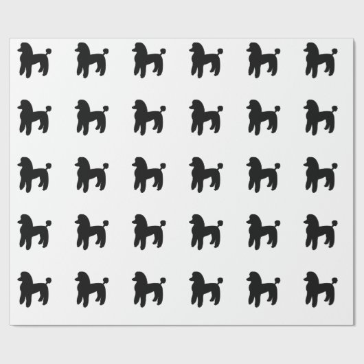 Poodle Dog Cadeaupapier (Vlak)