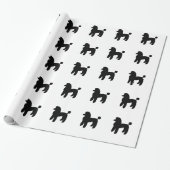 Poodle Dog Cadeaupapier (Uitgerold)