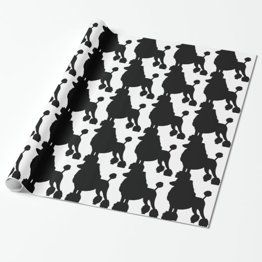 Poodle Dog Cadeaupapier (Uitgerold)