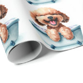 Poodle Dog Cadeaupapier (Rol Hoek)