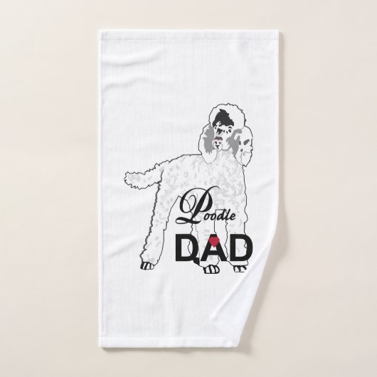 Poodle Dog Dad Custom Poodle Dad Handdoek (Handdoek)
