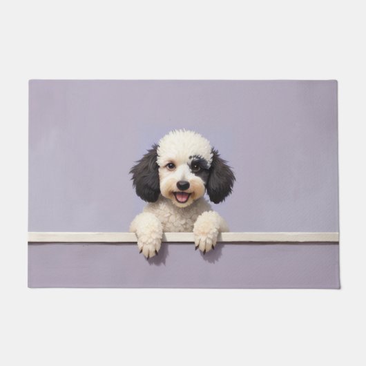 Poodle Dog Doormat Art Deurmat (Voorkant)