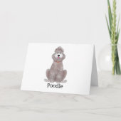 Poodle Dog | Feestdagen Kaart (Voorkant)