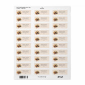 Poodle Dog gepersonaliseerd adres Etiket (Full Sheet)