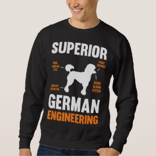 Poodle Dog Gifts Grappige Superieure Duitse Techni Trui