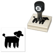 Poodle Dog Graphic | Schattigee hoektanden Rubberstempel (Gestempeld)