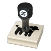 Poodle Dog Graphic | Schattigee hoektanden Rubberstempel (Stempel)
