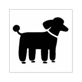 Poodle Dog Graphic | Schattigee hoektanden Rubberstempel (Afrduk)