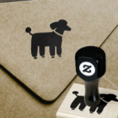 Poodle Dog Graphic | Schattigee hoektanden Rubberstempel