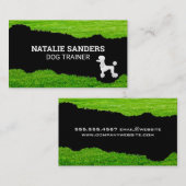 Poodle Dog | Grass Torn Effect Visitekaartje (Voorkant / Achterkant)
