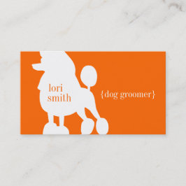 Poodle Dog Groomer Visitekaartje