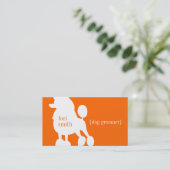 Poodle Dog Groomer Visitekaartje (Staand voorkant)