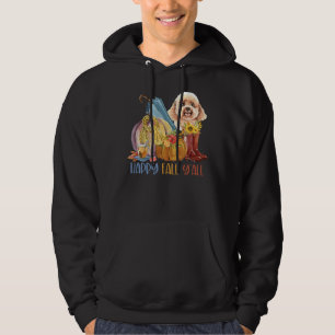 Poodle Dog Happy Herfst Y Alle Kerstmis Thanksgivi Hoodie