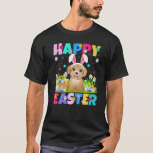 Poodle Dog Happy Paast Bunny Poodle Paasunda T-shirt