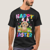 Poodle Dog Happy Paaster Bunny Poodle T-shirt (Voorkant)