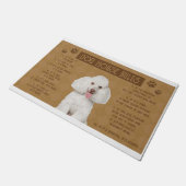 Poodle Dog House regels, als het gebroken, het is Deurmat (Schuin)