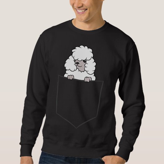 Poodle Dog in een zakpoot Trui (Voorkant)