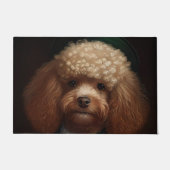 Poodle Dog in St. Patrick's Day Dress Deurmat (Voorkant)