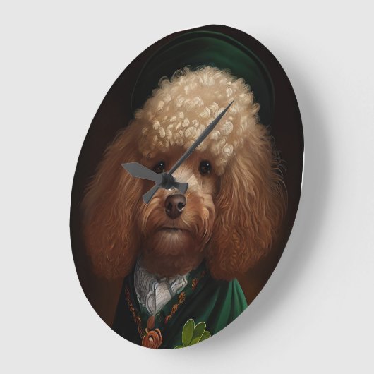Poodle Dog in St. Patrick's Day Dress Grote Klok (Hoek)