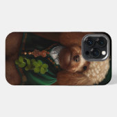 Poodle Dog in St. Patrick's Day Dress iPhone Hoesje (Achterkant horizontaal)