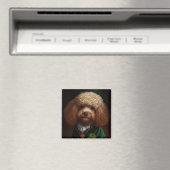 Poodle Dog in St. Patrick's Day Dress Magneet (Insitu (Vaatwasser))