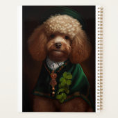 Poodle Dog in St. Patrick's Day Dress Planner (Achterkant)