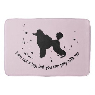 Poodle Dog Joke Abstracte Ink Splatter Funny Badmat
