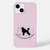 Poodle Dog Joke Abstracte Ink Splatter Funny Case-Mate iPhone Case (Achterkant)