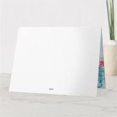 Poodle Dog-kerstbezorging vrachtwagen sneeuw Kaart (Achterkant)