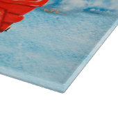 Poodle Dog-kerstbezorging vrachtwagen sneeuw Snijplank (Hoek)