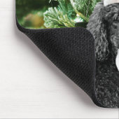Poodle Dog kerstboom Snowman Red Santa Hat Muismat (Hoek)